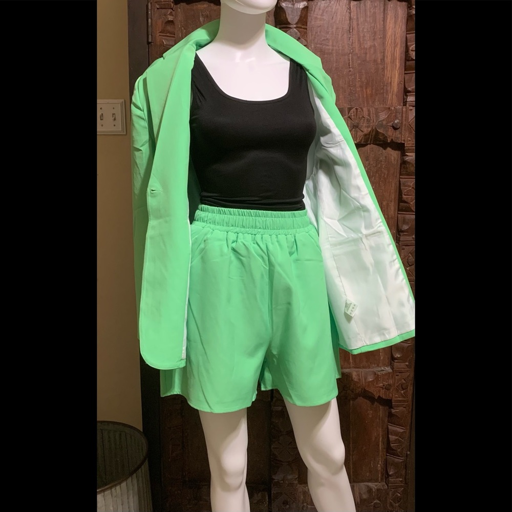 Lime green, 2 piece suit